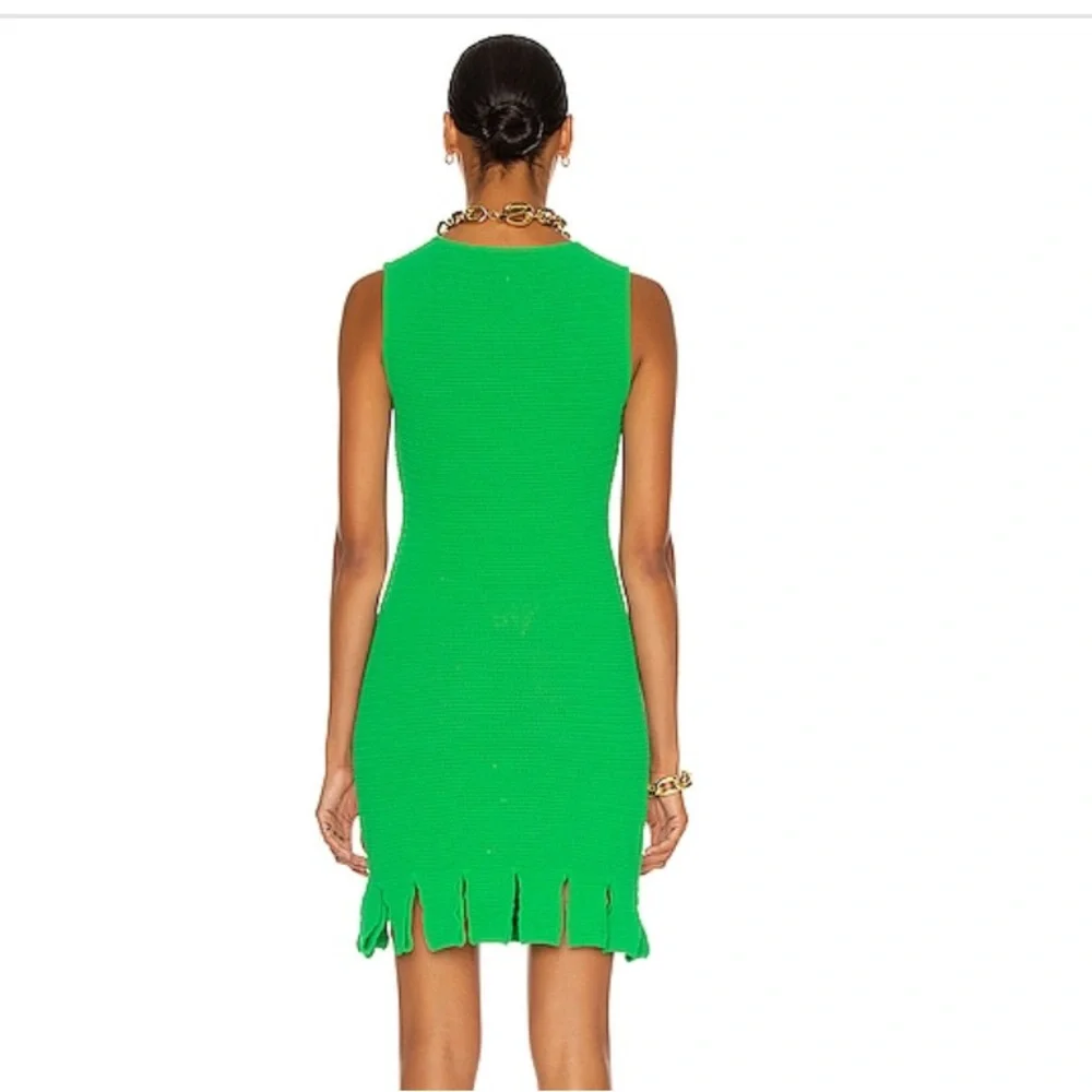 Bottega Veneta Green Mesh Dress - Picture 2 of 12